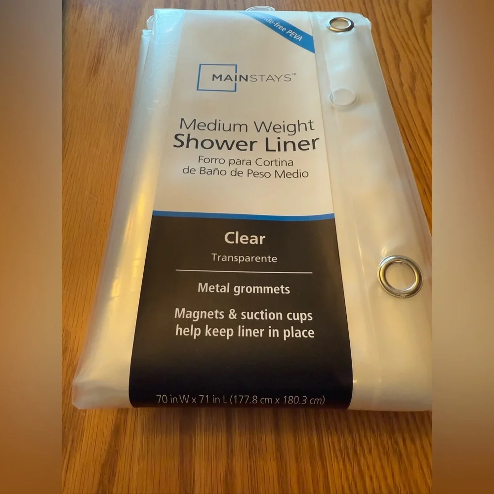 Mainstays Medium Weight Shower Liner